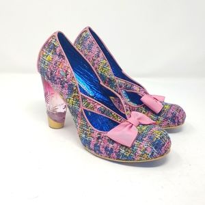 Irregular Choice Iconic Retro Rockabilly Colorful Bow Heel Pumps Size 41